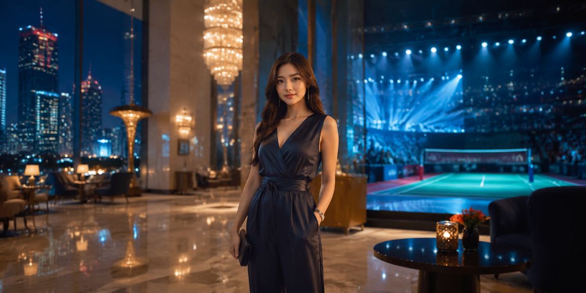 Sesi raikan ganjaran VIP eksklusif di 8uk dengan latar belakang temaram